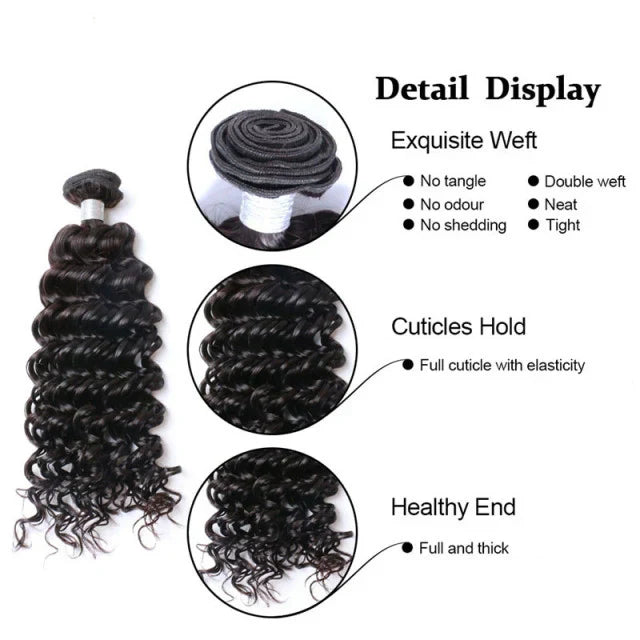 Luxury Deep Wave Bundles - Natural Color