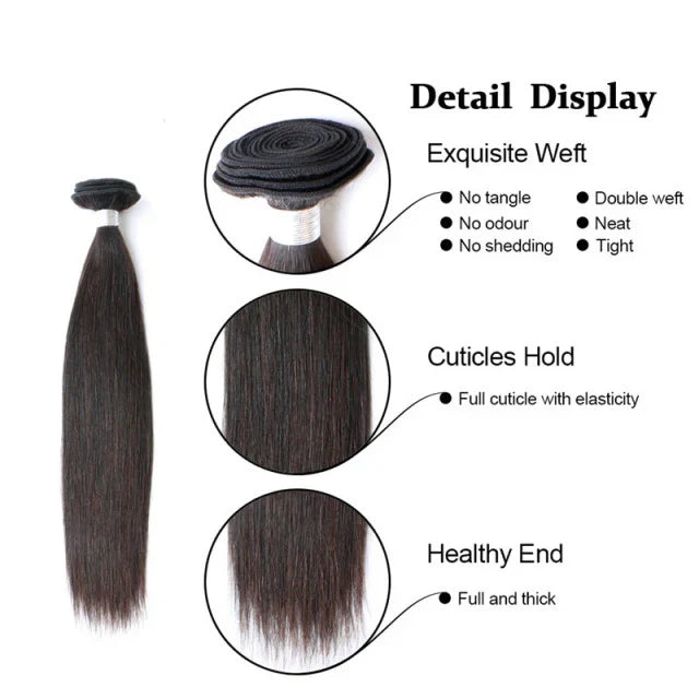 Luxury Brazilian Straight Bundles - Natural Color