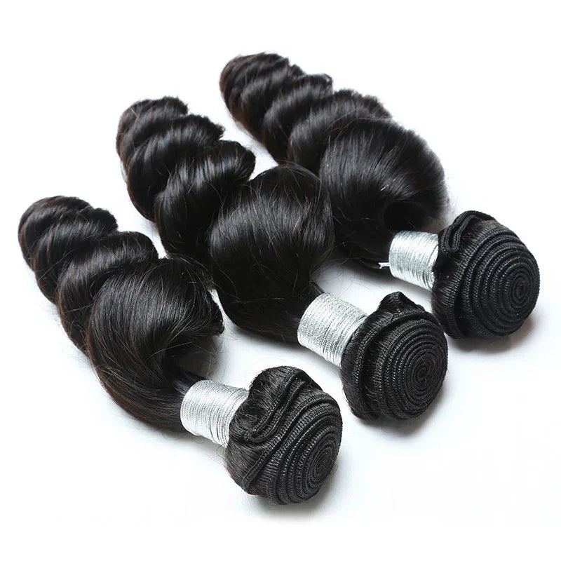 Luxury Loose Wave Bundles - Natural Color